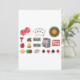 Gambling Elements Casino Games Invitation