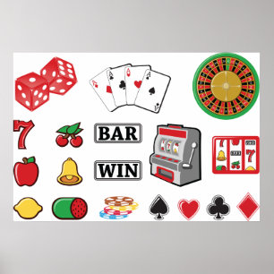 Gambling Elements Casino Games Poster
