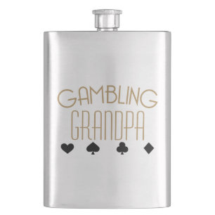 Gambling Grandpa Hip Flask