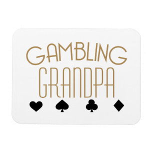 Gambling Grandpa Magnet