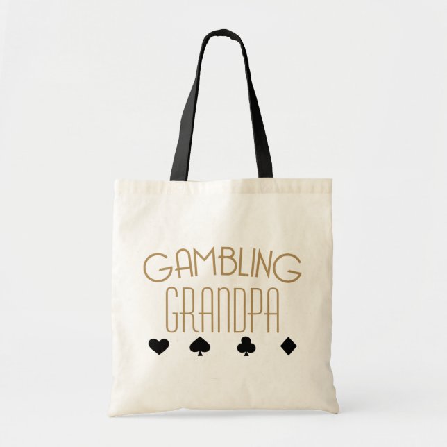 Gambling Grandpa Tote Bag (Front)