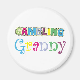 Gambling Granny T-shirts and Gifts. Magnet