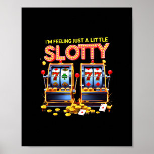 Gambling Lovers Lucky Slot Machine Casino Las Vega Poster