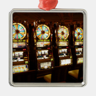 Gambling Machine One Armed Bandit Money Las Vegas Metal Tree Decoration