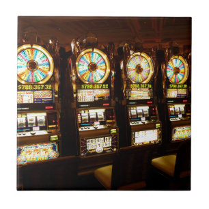 Gambling Machine One Armed Bandit Money Las Vegas Tile