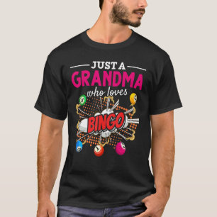 Gambling Nana Lottery Granny Bingo Player Grandma T-Shirt