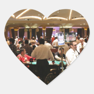 Gambling Roulette Casino Gamble Money Vegas Heart Sticker