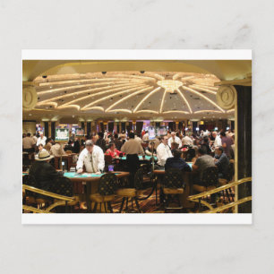 Gambling Roulette Casino Gamble Money Vegas Postcard