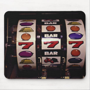 Gambling, slot machines mouse mat