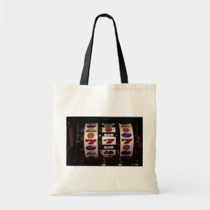 Gambling, slot machines tote bag