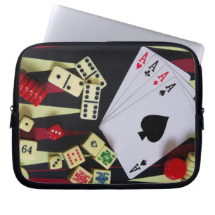 Gambling table laptop sleeve