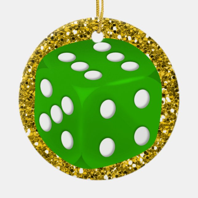 Gambling - Vegas Ceramic Tree Decoration (Front)