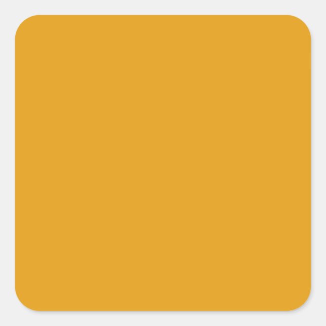 Gamboge Orange / Yellow E49B0F Colour, Image Optio Square Sticker (Front)