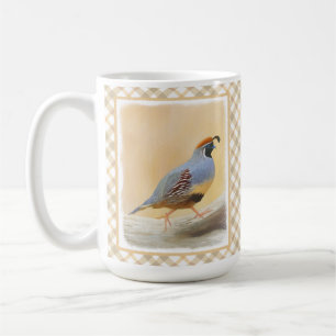 Gambrel's Quail Painting Original Bird Art Coffee Mug