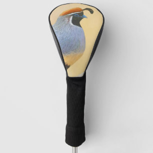 Gambrel's Quail Painting Original Bird Art Golf Head Cover