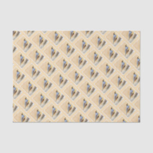 Gambrel's Quail Painting Original Bird Art Tissue Paper