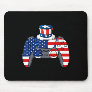 Game 4th Of July Gaming Funny Boys Kids Teens Game Mouse Mat