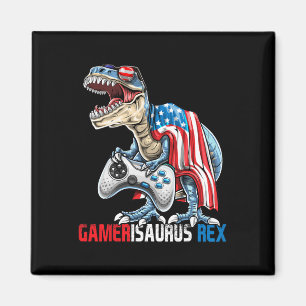 Game 4th Of July T Rex Dinosaur Amerisaurus Rex Bo Magnet
