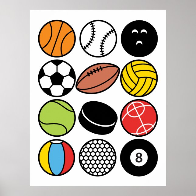 Game and Sports Balls Poster (Front)