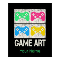 Game Art Vintage Gamepad Retro Controller Gamers