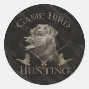 Game Bird hunting Classic Round Sticker