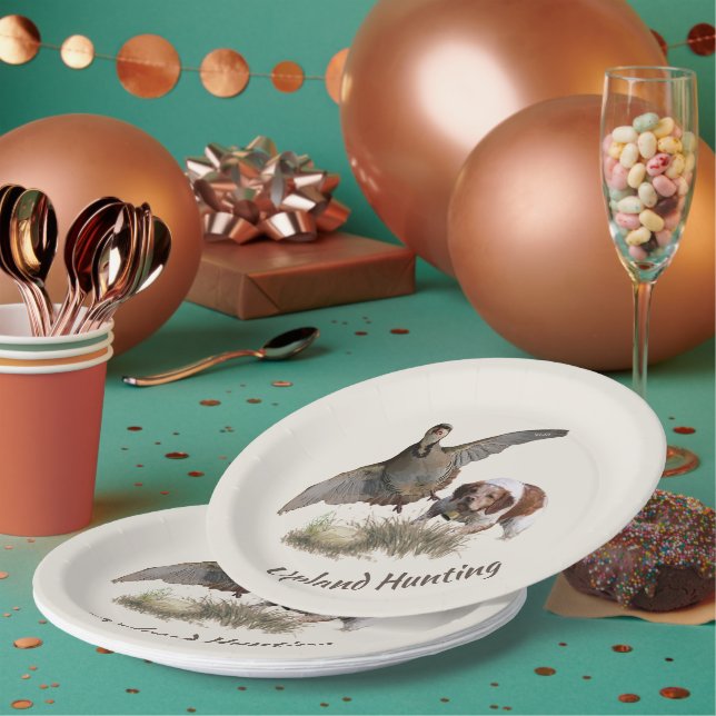 Game Bird Hunting  Paper Plate (Multi)