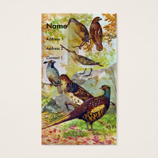 Game Birds Business Card