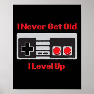Game Birthday Shirt Funny Gaming Shirt For Adults Poster