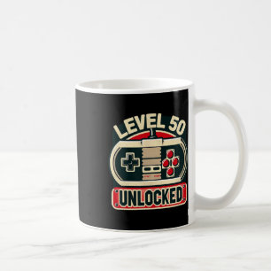 Game Birthday Tee For Men & Women Level 50 Unl Coffee Mug