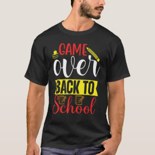 Game Book Pencil Over Back To School Portable Tabl T-Shirt
