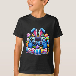 Game Bunny Eggs Costume Easter Day Boys Kids Gamin T-Shirt