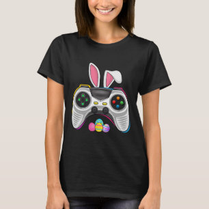 Game Bunny Eggs Costume Easter Day Boys Kids Gamin T-Shirt