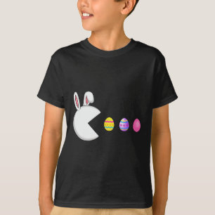 Game Bunny Eggs Easter Gamer Kids Boys Men Gaming T-Shirt