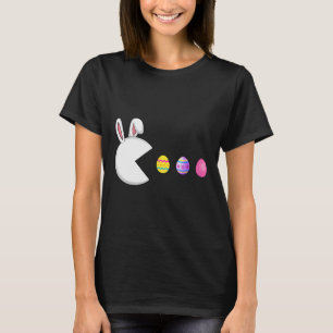 Game Bunny Eggs Easter Gamer Kids Boys Men Gaming T-Shirt