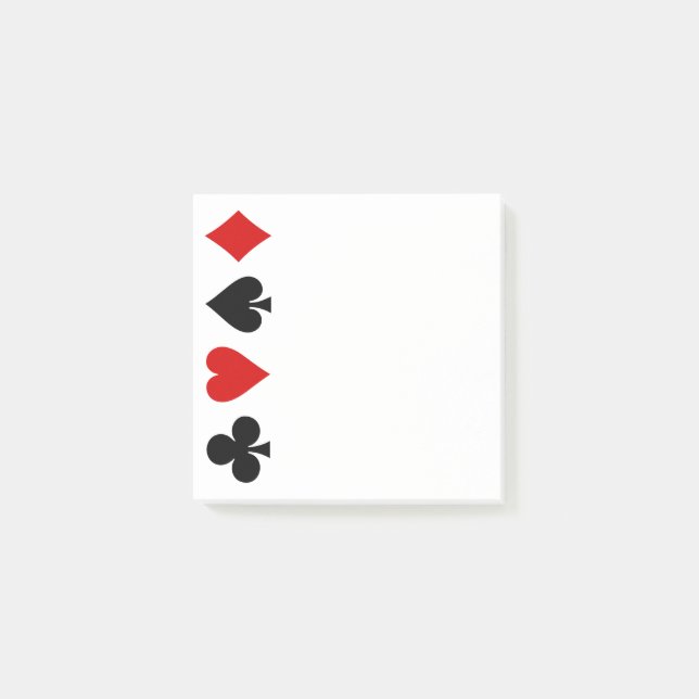 Game cards Playing cards Diamond Club Heart Spade Post-it Notes (Front)