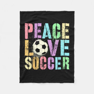 Game Club Score Love Cleats Soccer Mom Sassy Peace Fleece Blanket
