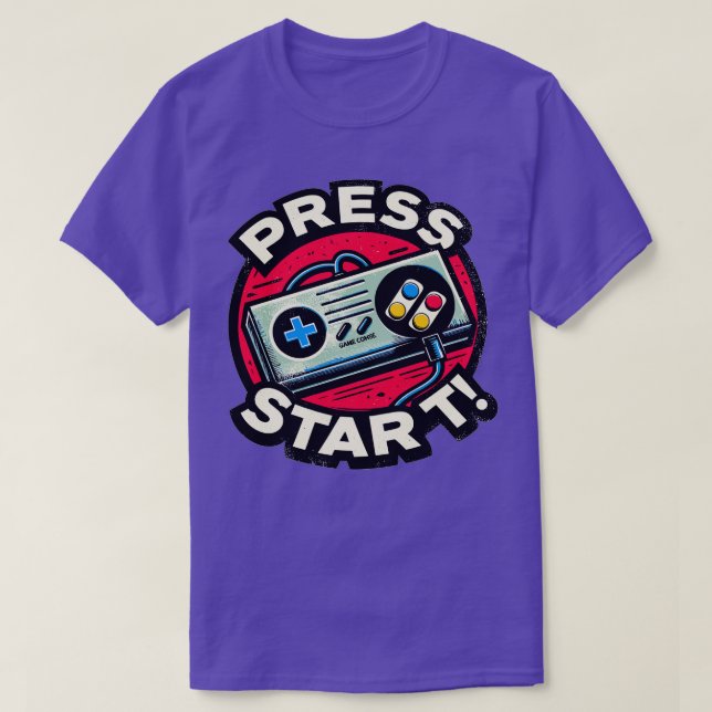 Game Console press start T-Shirt (Design Front)