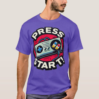 Game Console press start T-Shirt