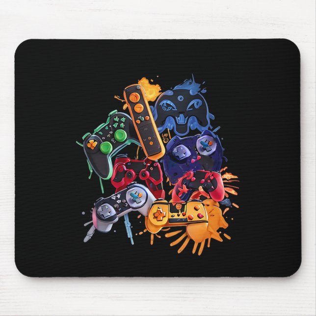 Game Control All The Things Video Game Controller  Mouse Mat (Front)