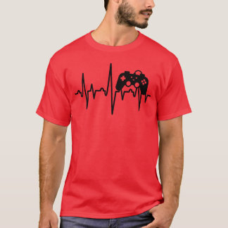 Game Control Heartbeat Gamer boy T-Shirt