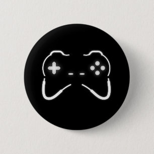 Game Controller 6 Cm Round Badge