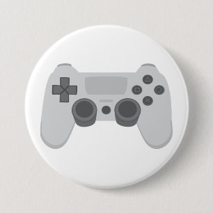 Game Controller 7.5 Cm Round Badge