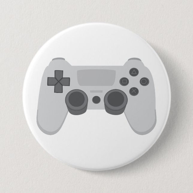 Game Controller 7.5 Cm Round Badge (Front)