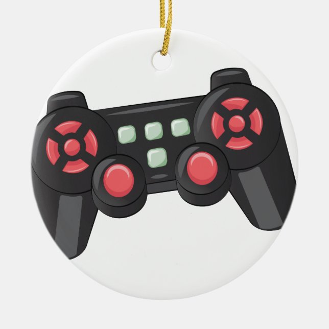 Game Controller Ceramic Tree Decoration (Front)