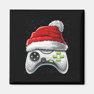 Game Controller Christmas Santa Hat Gamer Gift Boy Magnet