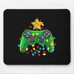 Game Controller Christmas Tree Lights Gamer Boys K Mouse Mat