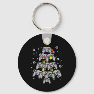 Game Controller Christmas Tree Xmas Boy Men Youth Key Ring