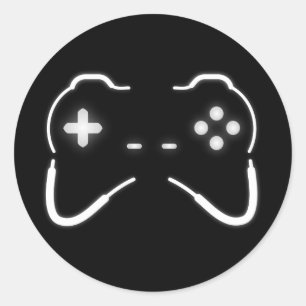 Game Controller Classic Round Sticker