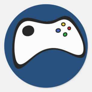 Game Controller Classic Round Sticker