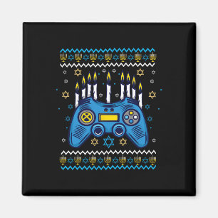 Game Controller Hanukkah Menorah Candles Jewish Ga Magnet